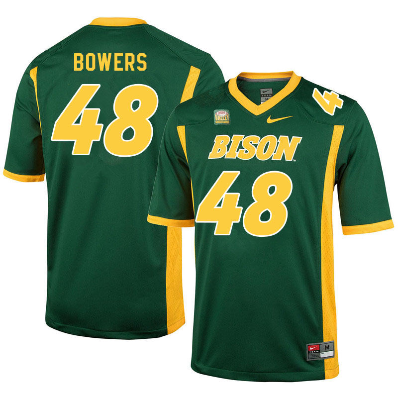 Men #48 Caleb Bowers North Dakota State Bison College Football Jerseys Sale-Green